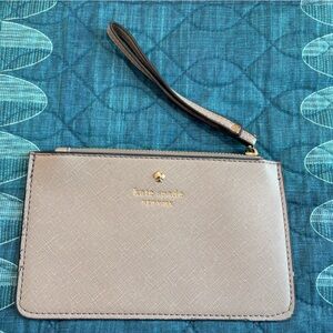 Kate Spade Taupe and Gold Women's Wallet
